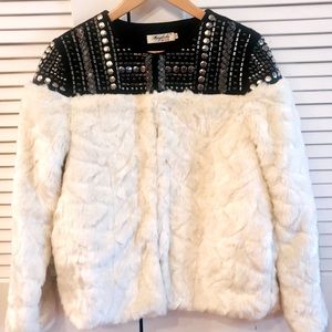 Faux Fur Embellished WinterJacket_Size: M